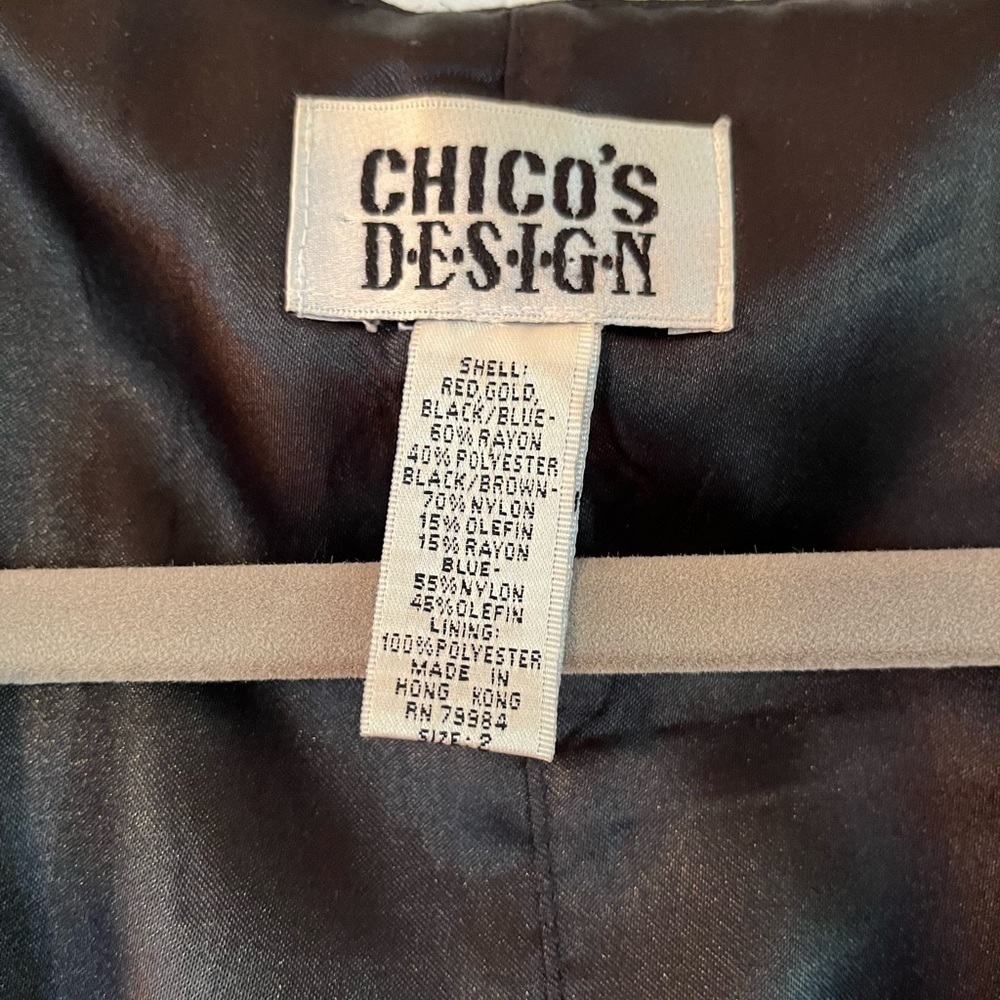 Woman’s Vintage Chico Design Vest - Picture 2 of 8